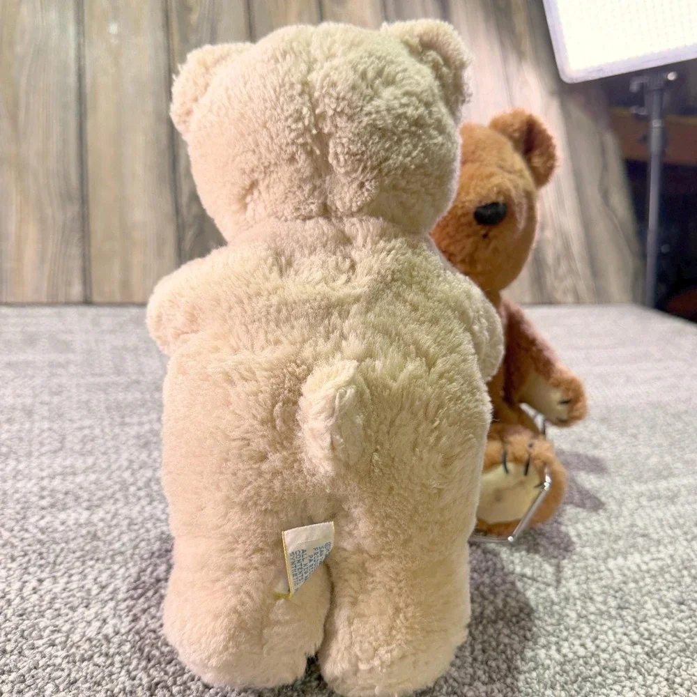Vintage Dakin Teddy Bear 1984 Tan Plush Stuffed Animal Collectible 10 Inch